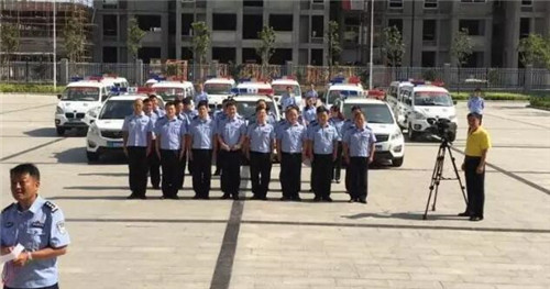 安徽省界首市跃迪警用电动巡逻车配发仪式圆满举行