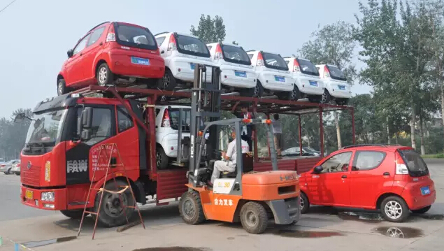 跃迪电动汽车发车山东聊城—助力行业发展，推广绿色出行