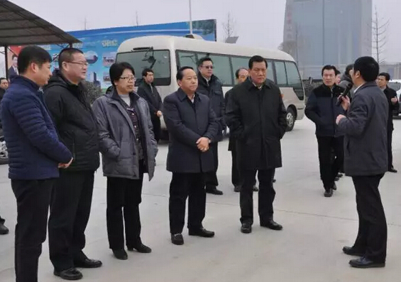 中央国家机关工委副书记陈存根一行到跃迪集团旗下陕西跃迪新能源汽车有限公司调研