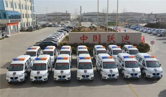 批量跃迪电动警用巡逻车发往河北保定