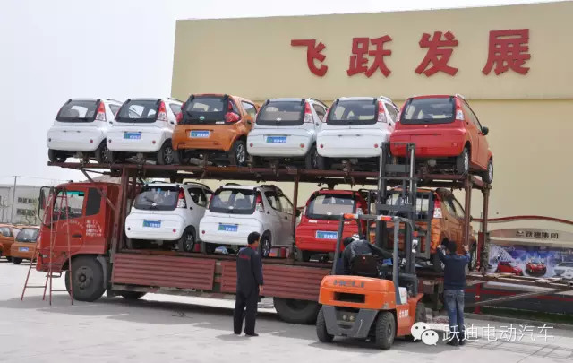 跃迪电动汽车发车山东德州市，高质高效不懈怠