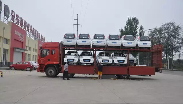 跃迪电动汽车发车山东—为电动汽车发祥地注入一份发展的力量