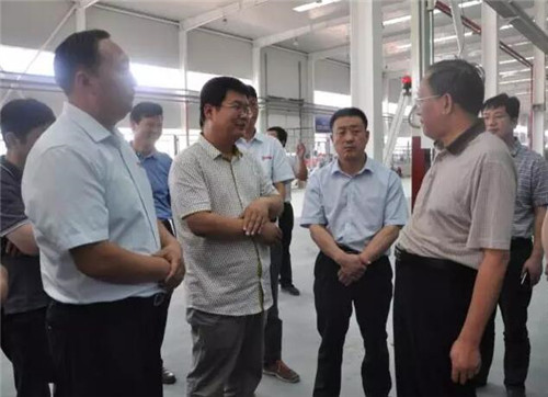 陕西省工信厅厅长蒋跃一行到跃迪集团旗下陕西跃迪新能源汽车有限公司调研