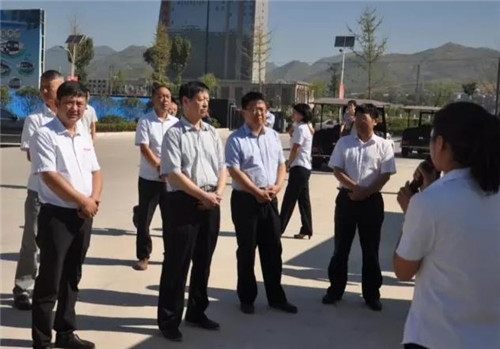 陕西省发改委党组副书记、副主任张文波一行莅临跃迪集团旗下陕西跃迪新能源汽车有限公司调研