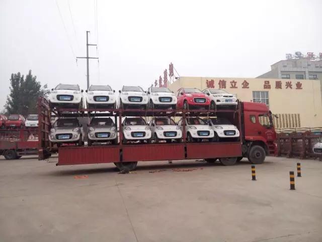 跃迪电动汽车发车发往河南、山东、山西