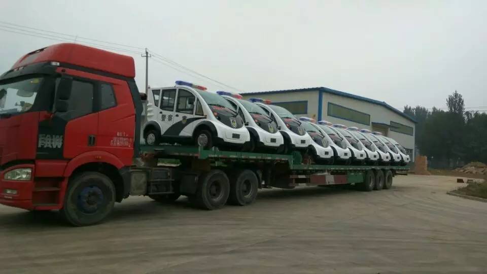 跃迪电动巡逻车批量发往河北保定——跃迪·为社会治安巡逻工作添砖加瓦