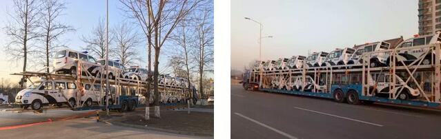 批量跃迪电动警用巡逻车发往河北保定