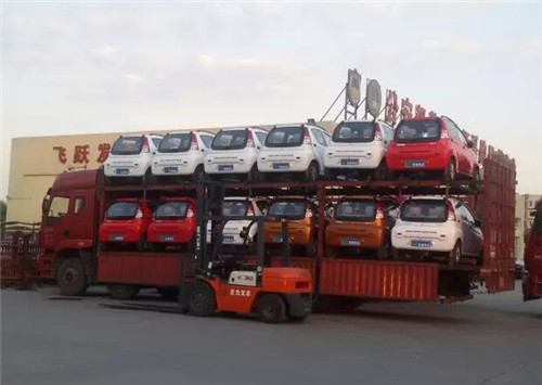 跃迪电动汽车批量发车山西——质量赢信誉，信誉得青睐