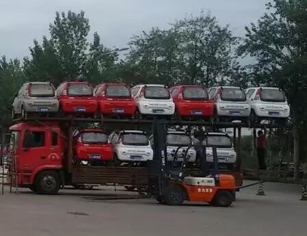 跃迪电动汽车批量发车四川——向理想出发