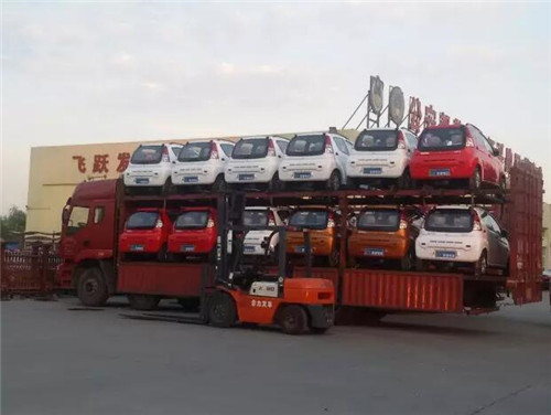 跃迪电动汽车批量发车山西——从你我做起，维护碧水蓝天