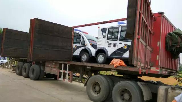 跃迪电动巡逻车J4批量发车山西盂县交警队——确保城市交通畅行