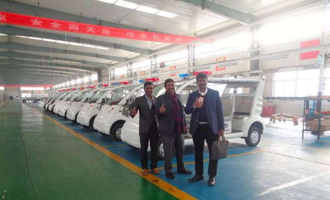 印度客商到跃迪集团参观考察