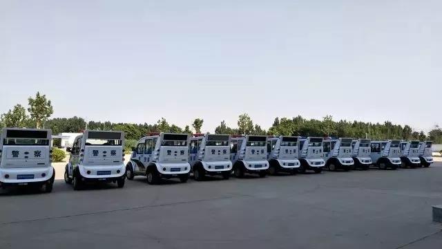 服务平安城市建设|跃迪电动警用巡逻车批量发往安徽省