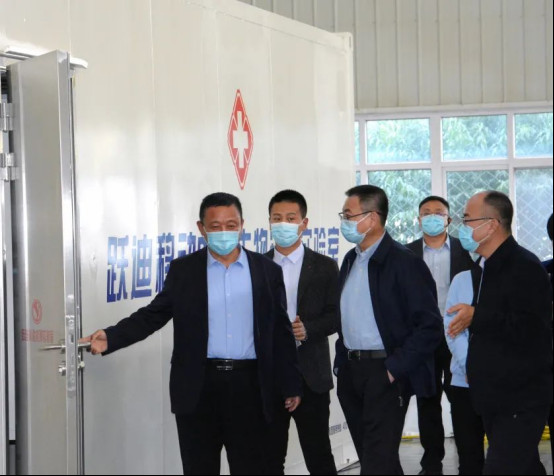 市委副书记詹晓阳一行到跃迪集团参观考察