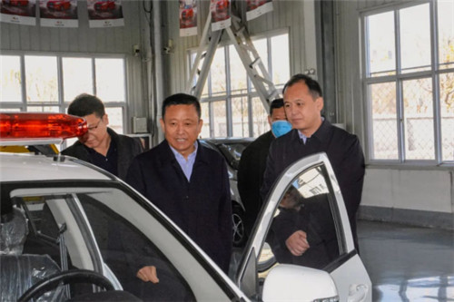 宣化钢铁集团董事长王宏斌一行来跃迪集团考察调研