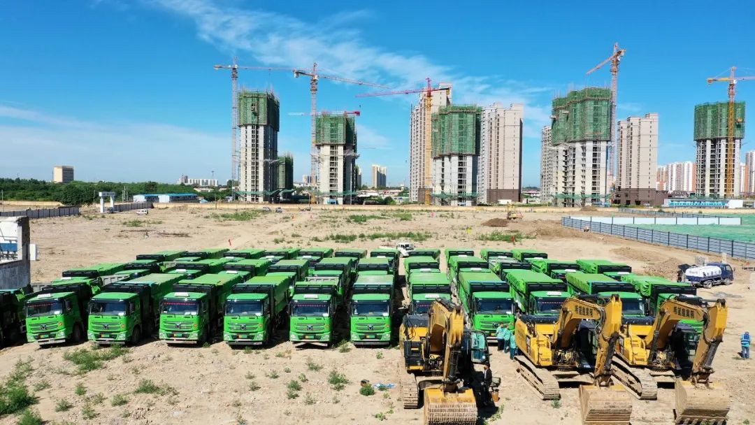 跃迪纯电动渣土车助力保定绿色环保建设——实现全过程绿色排放运输