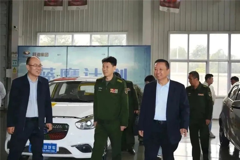 领导到访丨河北省军区动员局副局长赵鹏一行人到跃迪集团参观考察